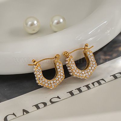 U-образные серьги-кольца из нержавеющей стали 304 DB0616-1