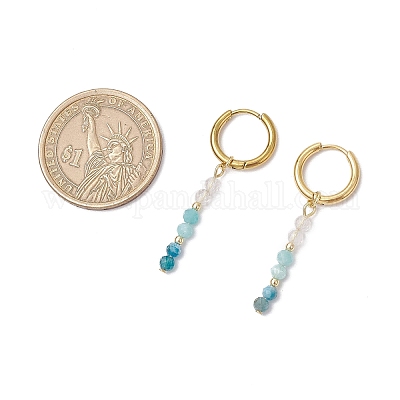 Серьги-кольца из нержавеющей стали 304 EJEW-JE06392-1