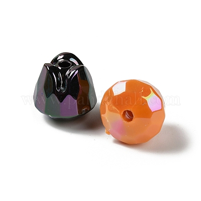 Непрозрачные акриловые бусины с УФ-покрытием OACR-D316-07-1