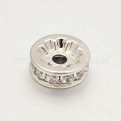 Латунь микро проложить класс aaa кубический цирконий шарик прокладки KK-P130-034P-NR-1