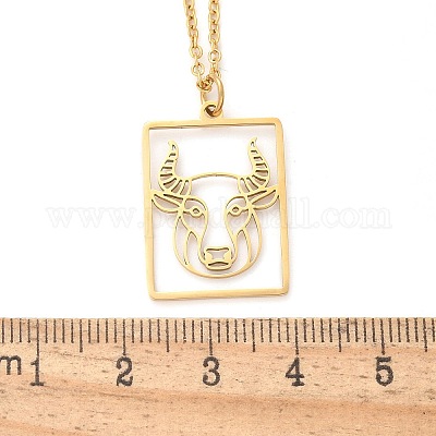 Ожерелье из нержавеющей стали 304 NJEW-D330-01G-02-1