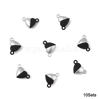 10 комплект магнитных застежек из сплава с петлями FIND-LP0004-76D-1