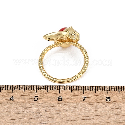 Латунные микро проложить манжеты кольца кубического циркония RJEW-C139-08G-1