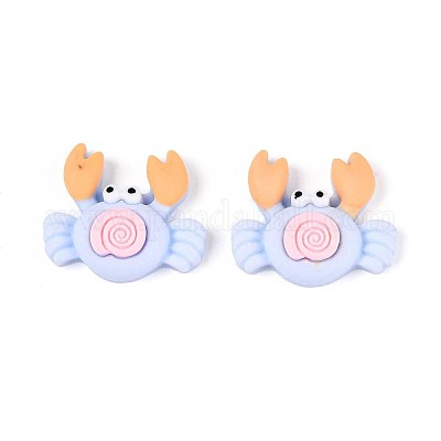 Кабошоны из непрозрачной смолы краба CRES-T025-33B-1