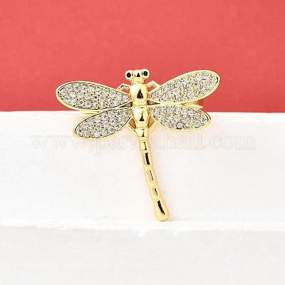 Манжеты из латуни с микро паве кубический цирконий для женщин RJEW-F184-07G-1