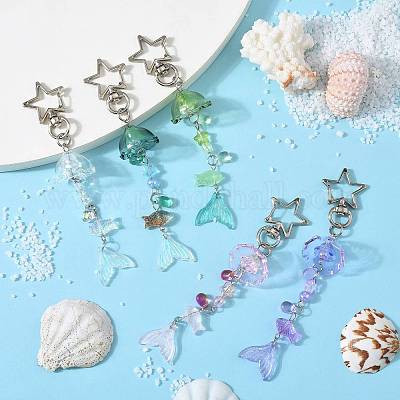 Подвесные украшения из стекла и акрила KEYC-FS00033-04-1