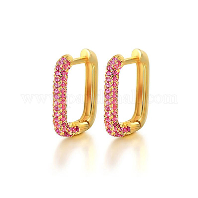 Серьги-кольца прямоугольник s925 из стерлингового серебра AK6460-5-1