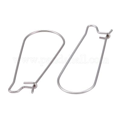 Фурнитура для сережек-колец из нержавеющей стали 304 STAS-ZZ0001-09P-1