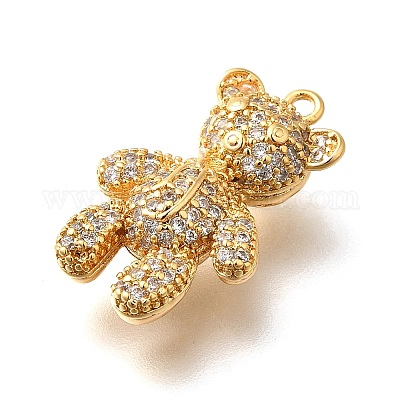 Латунные микро проложить кубического циркония подвески KK-K294-26G-1