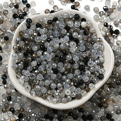 Прозрачные стеклянные бусины&nbsp;GLAA-G116-04A-1