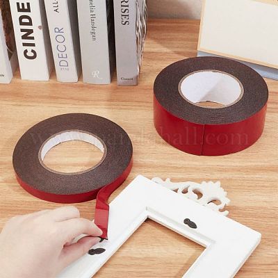 Wholesale PandaHall 400pcs Adhesive Tape Double Sided White and Black Foam  Tape Strong Pad Mounting Adhesive (Square+Round) 