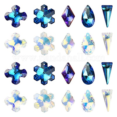 11шт k9 стеклянные подвески со стразами GLAA-TZ0001-02-1