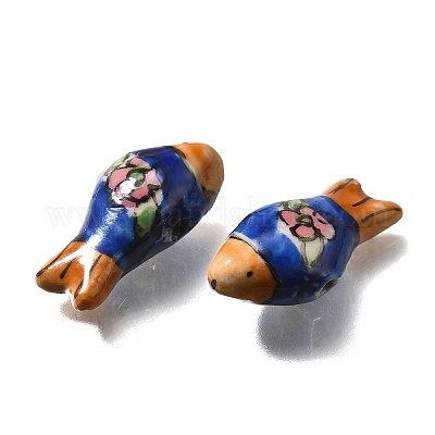 Фарфоровые бусины ручной работы PORC-S002-03C-1