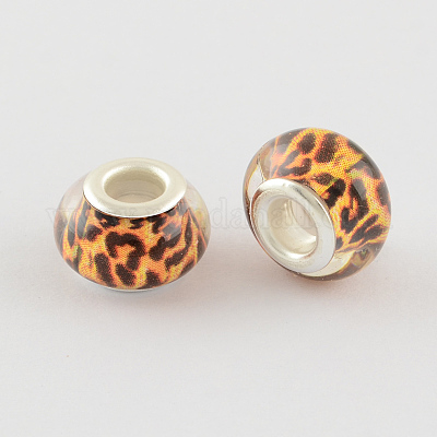 Бусины из смолы европейского стиля с большим отверстием  OPDL-R114-24B-1