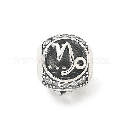 Латунные прозрачные фианиты европейские бусины FIND-M049-01AS-03-1