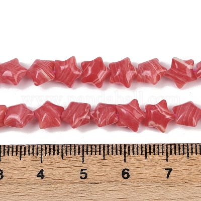 Синтетические бусины из родохрозита G-Z080-A13-8mm-1