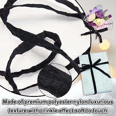 25 ярд бархатной ленты с одной лицевой стороной OCOR-WH0085-32B-1