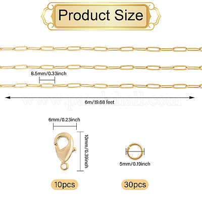 5 м 304 нержавеющая сталь 304 стальные скрепки цепи FIND-GL0001-82-1
