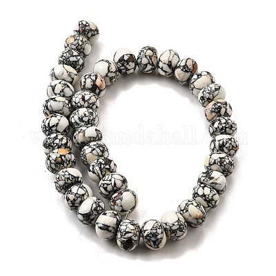 Синтетических нитей бирюзовые бусы G-F791-E01-02B-1