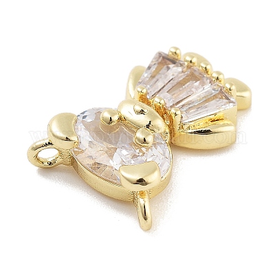 Подвески из латуни с прозрачным фианитом KK-Z061-18G-01-1