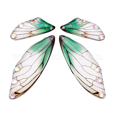 Набор подвесок из прозрачного хрусталя со стразами из прозрачной смолы RESI-TAC0002-47B-1