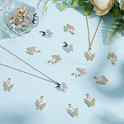 30шт 3 цвета сплава эмалевые подвески FIND-ME0002-09-1