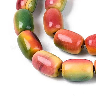 Окрашенные естественный агат бисер пряди G-T144-35-1