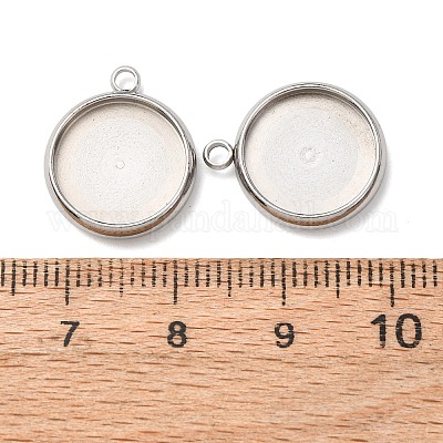 Подвеска-кабошон из нержавеющей стали 304 STAS-K202-03E-P-1