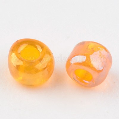 Круглый прозрачный цвета радуги стеклянный бисер X-SEED-A007-2mm-169-1