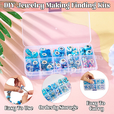 60 шт. 10 цвета смолы европейские бусины RESI-TA0004-08-1