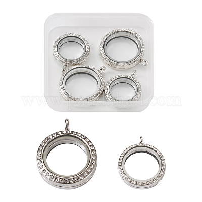 4шт 2 стиля сплава стекла хрустальные подвески со стразами PALLOY-TA0002-36B-1