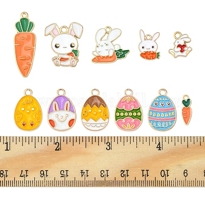 22шт 11 стиля подвески из сплава с эмалью ENAM-FS0001-43-1