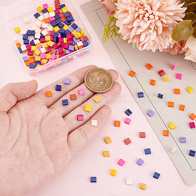 200 шт. 10-х цветные стеклянные бусины с тремя отверстиями SEED-AR0001-29-1