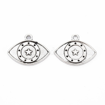 Подвески из тибетского сплава с эмалью и стразами TIBEP-N010-002AS-RS-1