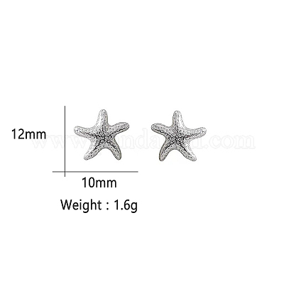 Orecchini A Stella In Argento Sterling 925 – Piccoli Pendenti A Farfalla, Perno 11mm, Regalo Elegante