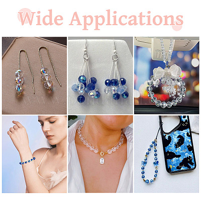 Стеклянные бусины с цветным покрытием ab EGLA-TA0013-01B-1