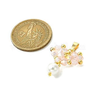 Бусины из ракушек и жемчуга стеклянные подвески PALLOY-MZ00432-01-1