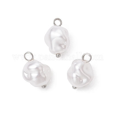 Экологически чистые пластиковые подвески с имитацией жемчуга PALLOY-JF03968-02-1