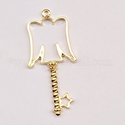 Сплав открытая задняя рамка большие подвески PALLOY-CJC0004-07G-06-1