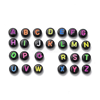 Непрозрачные черные акриловые бусины MACR-N008-17-1