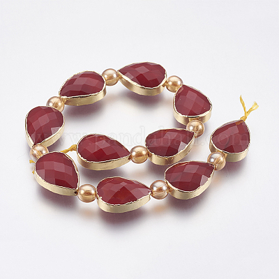 Непрозрачное стекло бисер нитей EGLA-I008-07G-1