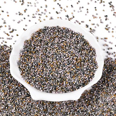 Цилиндрические стеклянные бусины Пикассо&nbsp;GLAA-T028-12A-12-1