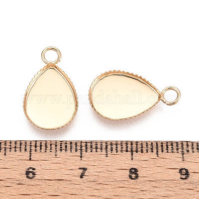 Подвеска с латунным ободом и кабошоном KK-N276-02G-1