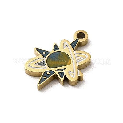 Подвески из нержавеющей стали 304 с эмалью STAS-I335-08G-1