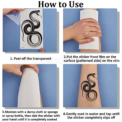 20 шт. 20 стиля съемные временные водонепроницаемые татуировки бумажные наклейки DIY-CP0012-48B-1