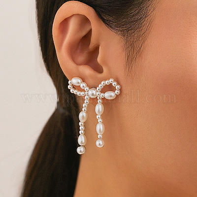 Bowknot сплава серьги стержня WGF38D2-11-1