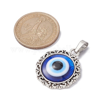 Полупрозрачные подвески из смолы от сглаза PALLOY-JF02384-1