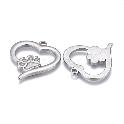 Кабошоны для подвесок из нержавеющей стали 304 для эмали&nbsp;LS-STAS-F249-46P-1