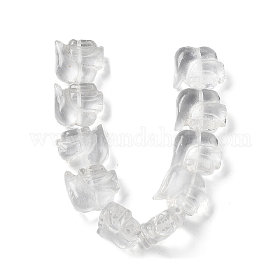 Китайский зодиак натуральный кварцевый кристалл резные бусины G-D300-01D-1