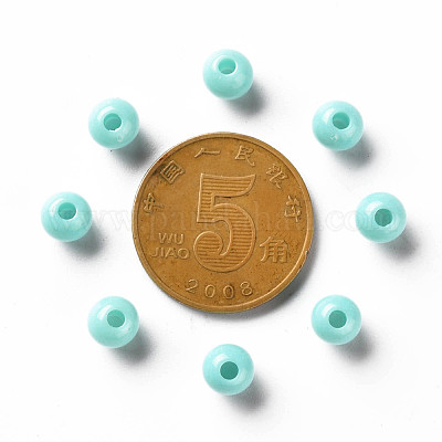 Непрозрачные акриловые бусины MACR-S370-C6mm-SS2107-1